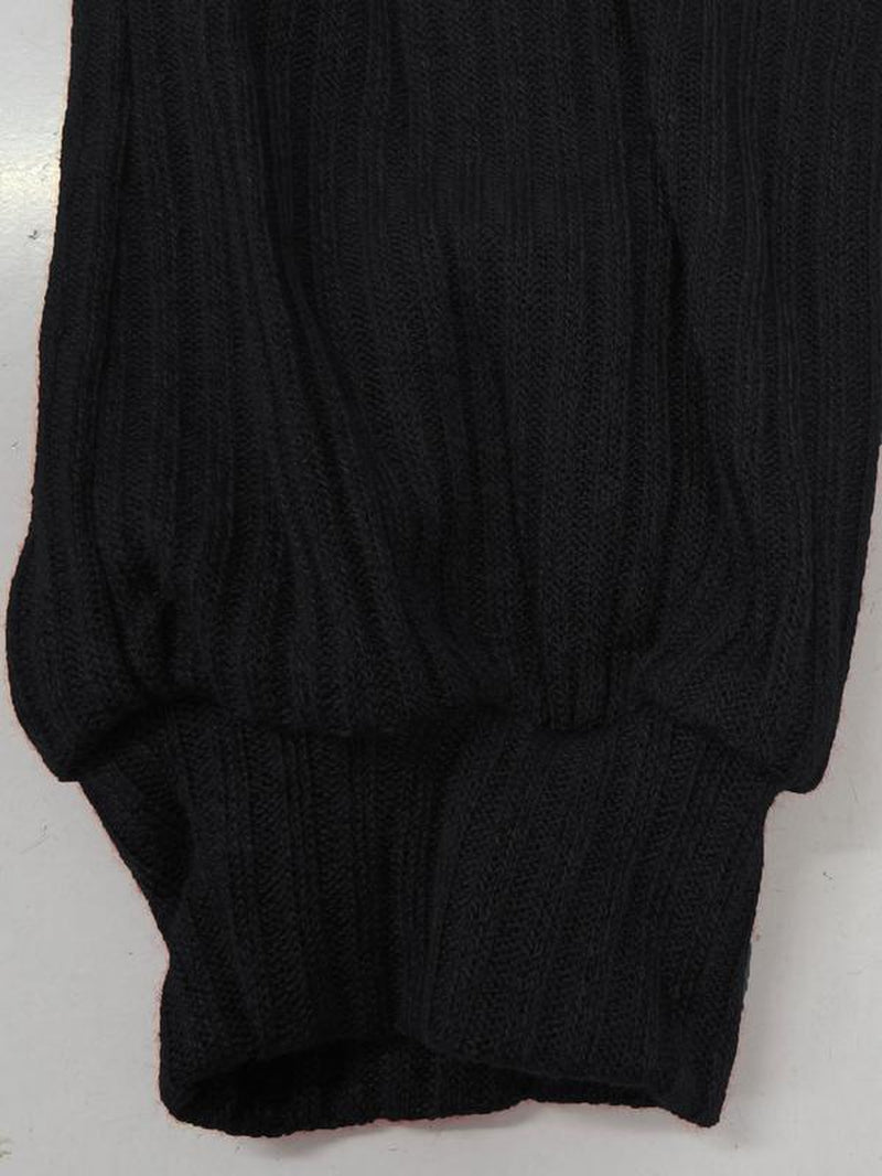 Knitted Sweater Asymmetrical Shoulder Long Sleeve Fall Winter Sexy Slim Fit Ribbed Pleated Drawstring Skirt Dress