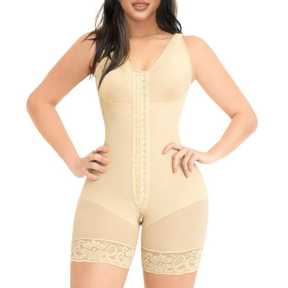 YIANNA Fajas Colombianas Shapewear for Women Tummy Control Full Shapewear Butt Lifter with Zipper Crotch